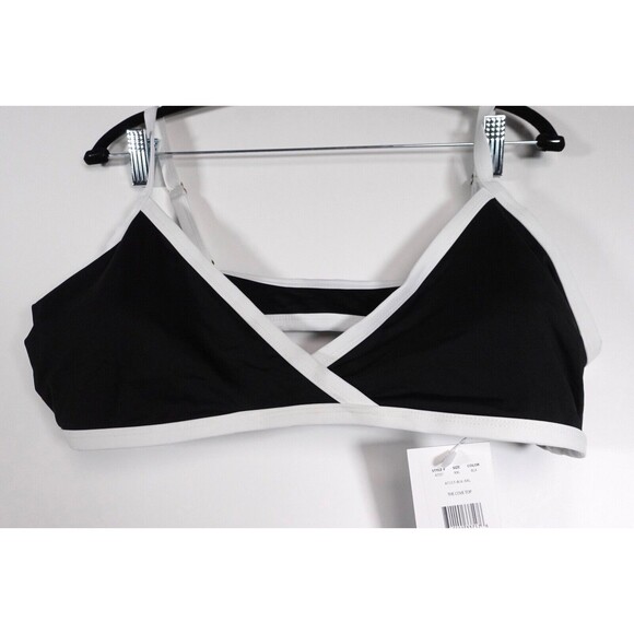 *Andie Swim The Cove Top V Neck Swimwear Black/White Sz XXL New with Tags AT157 - Picture 2 of 6